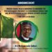 PRESIDENT MUHAMMADU BUHARI WILL BE LIVE AT THE NIGERIA MINING WEEK OPENING KEYNOTE SESSION..