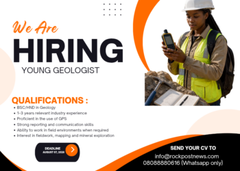 WE ARE HIRING: YOUNG GEOLOGIST
